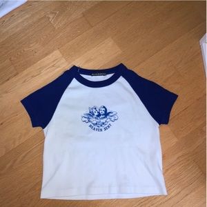 brandy melville blue bella top